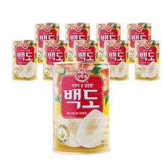 오뚜기 백도 반절, 400g, 10개