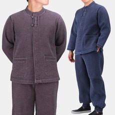 매듭우리옷 MM218_남자 겨울 담누빔 바지저고리세트 생활한복 개량한복 생활한복(개량한복)