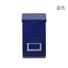 빈티지 우편함 우편함을 복고 일본 금속 벽 후크 DULTON 우편함에서 편지를 가정용 방수 신문 아이디어 메일 박스, 01 푸른 색