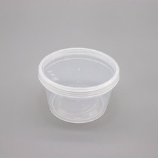 TY 115파이 일회용 사출 원형 스크루 용기 반찬 포장용기, 중(350ml), 360개