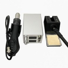 858DS 납땜 스테이션 키트 뜨거운 공기 총 전기 인두 LED 디스플레이 DIY 재작업 제거 도구 영어