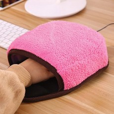 아트박스/디자인에버 빅포켓 USB 온열 마우스 패드 & 손목쿠션, 브라운