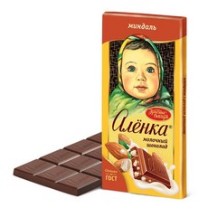 알룐카 아몬드 초콜릿 90g ALIONKA ALMOND CHOCOLATE 90g, 1개