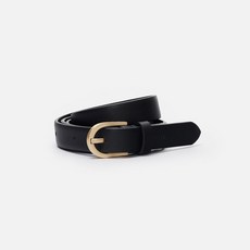 로서울 Around small belt Black with Gold buckle