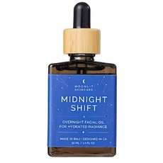 Moonlit Skincare 문릿 스킨케어 미드나잇 쉬프트 오버 나이트 페이셜 오일 30 ml, 상세페이지참조, 30ml