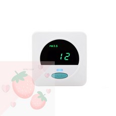 SB 에어봄 AIRVOM T 미세먼지측정기 대기질측정기 실내미세먼지측정기, 1개
