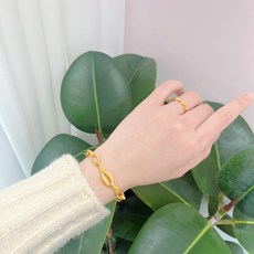 24k 순금 H 파리 체인 팔찌 18.75g