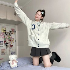 반짝이는 워터멜론 8회 최현욱 봄 가을 브이넥 여성 니트 스웨터 가디건 설인아 신은수 옷