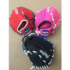 100234 기타야구용품 야구글러브 미국 Rawlings수입 PU프로페셔널 소프트볼 장갑, 골든 클래식 블랙 11 인치 왼손