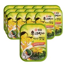 샘표 우리엄마 깨끗한 깻잎, 70g, 15개