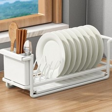 식기 물빠짐 녹슬지 선반형식기건조대 소형 거치식식참신마켓, 1단 얇은 그릇 꽂이_단일상품
