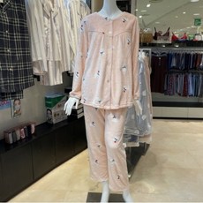DB_ 비너스 귀여운 극세사 강아지나염 여성수면잠옷 VEPD205S
