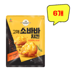 CJ 고메 소바바치킨 소이허니 순살, 180g, 6개