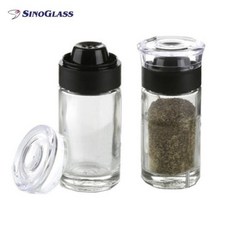 시노글라스 소금/후추통 블랙 50ml 2P세트, 그레이 소금/후추통 블랙 50ml 2P세트, 1개