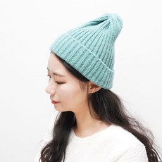 이코마켓 파스텔 울 골지 니트 비니 모자 겨울 남자 여성비니 롱 숏비니