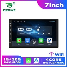 카플레이어 안드로이드 자동차 라디오 중앙 자동 오디오 DVD 스마트 2 7 9 33/13 인치, 3.7Quad1G 32G carplay