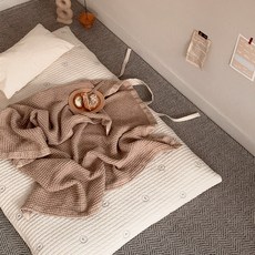 안단테아다지오 비숑 사계절 100수 어린이집 낮잠 이불세트 크림아이보리 아기 토퍼 목화요솜 추가, 낮잠패드커버만, 추가 안함