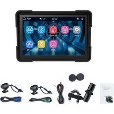 휴대용 모터사이클 내비게이션 GPS 방수 방진 기능 5인치HD IPS 화면 무선 카플레이 안드로이드 오토 TPMS 듀얼 블루투스, 휴대용 모터사이클 내비게이션 GPS 방수 방진 기능 5