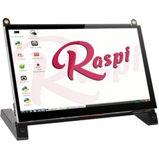 휴대용 모니터 노트북 보조모니터 듀얼 uperfect 터치 스크린 모니터 7 인치 휴대용 usb 모니터 라즈베리 파이 터치 스크린 ips 디스플레이 컴퓨터 화면 1024x600, 검은색, 영국 플러그