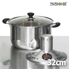 키친아트 인덕션겸용 3중바닥 빨래솥 32cm 거품발생기, 본상품선택, 1개, 단품