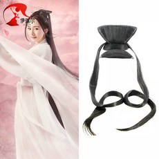고대복장 가방 에스닉 여성 스타일링 무미랑 프린세스 스윗 겹 상투 무대 공연, 1, 화이트 라이트 위 신