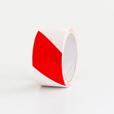 솜앤티글로벌 위험 안전표시 계단 바닥 컬러 라인테이프, 레드/화이트, 1개