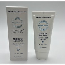 OxygenCeuticals 옥시젠슈티컬스 모이스춰 아쿠아 세럼 50ml 수분 보습 세럼 당일발송 마스크팩증정, 1개 - 오셔닉geo2