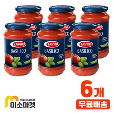 바릴라 바실리코 스파게티 소스 (400g), 400g, 6개