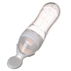 EOM 90ml 실리콘 스퀴즈 스타일 쌀 시리얼 병 베이비 푸드 디스펜스 스푼 유아 신생아 유아 식품 보충제 (흰 [white] - E034806X9SL2PR5, white