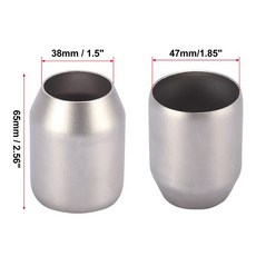 Motoforti 오토바이 배기 파이프 어댑터 연결 감속기 머플러 스테인리스 스틸 커넥터 38mm-47mm, 01 38mm-51mm