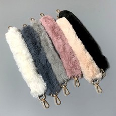 요니크 밍크 가방끈 스트랩 페이크 퍼 핸들 겨울 손잡이