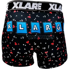M L XL MUSIC 80375700 LL MUSIC BK M [엑스트라 라지] 남성 로우 라이즈 복서 팬츠