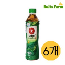 [루츠팜] 태국 오이시 그린티 380mlX6개 oishi green tea 녹차 음료, 6개, 380ml