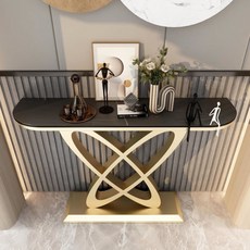 엔틱 콘솔 수입 엔틱가구 현관 테이블, 금색+흑금 (), 120*30*80cm