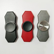 스틸 핑거 Spinner Fidget Toys 블랙 실버 EDC 핸드 스피너 메탈 피젯 및 ADHD 성인 장난감 SL88A, 01 Black
