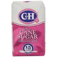 C&H Granulated White Sugar 씨앤에이치 그래뉴당 백설탕 1.81kg, 1개