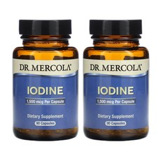 닥터머콜라 Iodine 아이오딘 1500mcg 90캡슐 2병 요오드, 2개, 90정