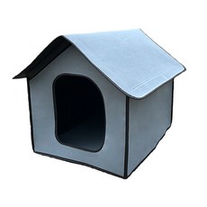 강아지 침대밑 길고양이 길냥이 급식소 겨울집 실외견 집 방수 옥스포드 천, 옵션4 S. 50x40x45cm]