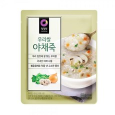 청정원 우리쌀 야채죽 60g 8개, 단일상품