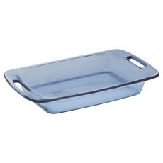 Pyrex 3쿼트 2.85L 이지 그랩 직사각형 애틀랜틱 블루 314596
