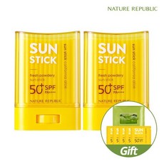 [1+1] 캘리포니아 알로에 보송 선스틱 SPF50+ PA++++추가샘플, 상세 설명 참조