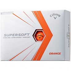 캘러웨이Callaway 골프공 SUPERSOFT, gloss orange, New Model, 1 Dozen (12 Pack)