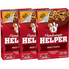 Hamburger Helper Beef Pasta 햄버거헬퍼 비프 파스타 167g (5.9oz) 3팩, 1개