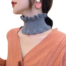 스카프 여성 겨울 니트 반지 스카프 가을 봄 패션 목 고리 솔리드 컬러 귀 칼라 양모 작은 소녀