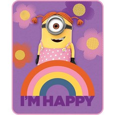 Minions 멀티컬러 플러시 담요 116.8cm x 152.4cm, 1개
