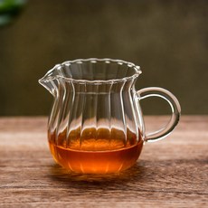 내열유리 티포트 차주전자 유리주전자 우드 냄비 스토브 컵/접시 미니 티워머 다관, 4 350ml 티 셰이커 1개, 1개