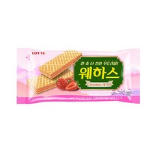 롯데제과 웨하스 딸기맛, 50g, 10개