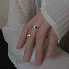실버원석팬던트반지