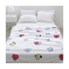 BT21 UNIVERSTAR 겹이불 - 화이트