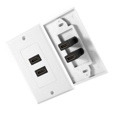 Zeyuan 2포트 HDTV 벽면 판넬 패널 커버 아웃렛 익스텐더 벽면 패널 커버 커플러 아웃렛 익스텐더, 모델명